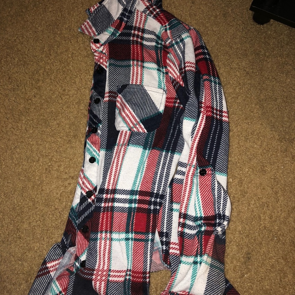 Two plaid tank tops